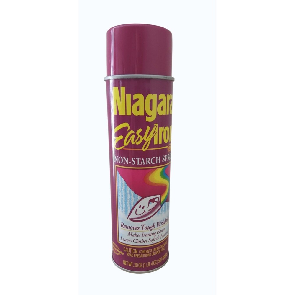 Vtg Niagara Easy Iron Non Starch Spray 20 oz Aerosol Can Sewing Quilting Prop